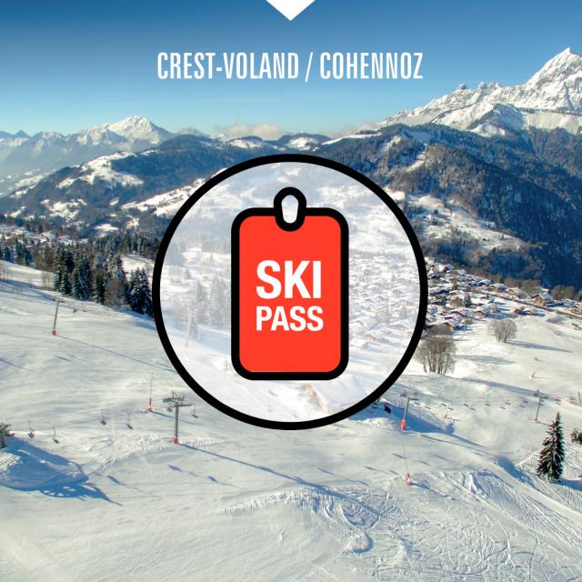 Forfait de ski Espace Diamant depuis la station de Crest-Voland / Cohennoz